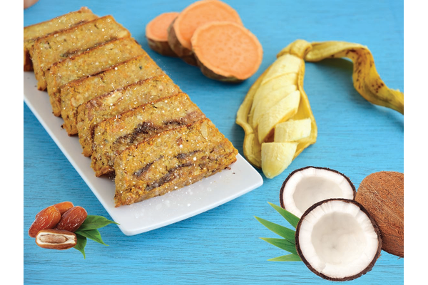 Plant-based dairy-free Caramel Blondies