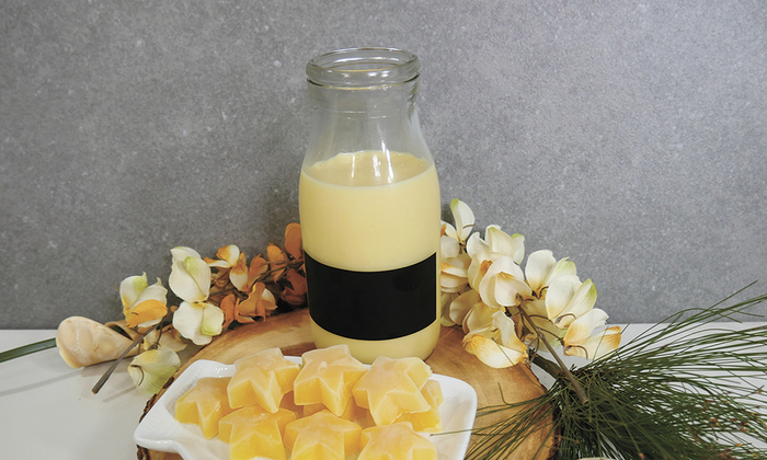 Homemade egg nog pet treats for dogs and cats