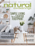 October 2021 cover of Natural Awakenings Magazine with a clean, simple looking living room