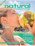 May 2022 cover of Natural Awakenings Magazine Hudson County with a woman drinking out of a coconut.